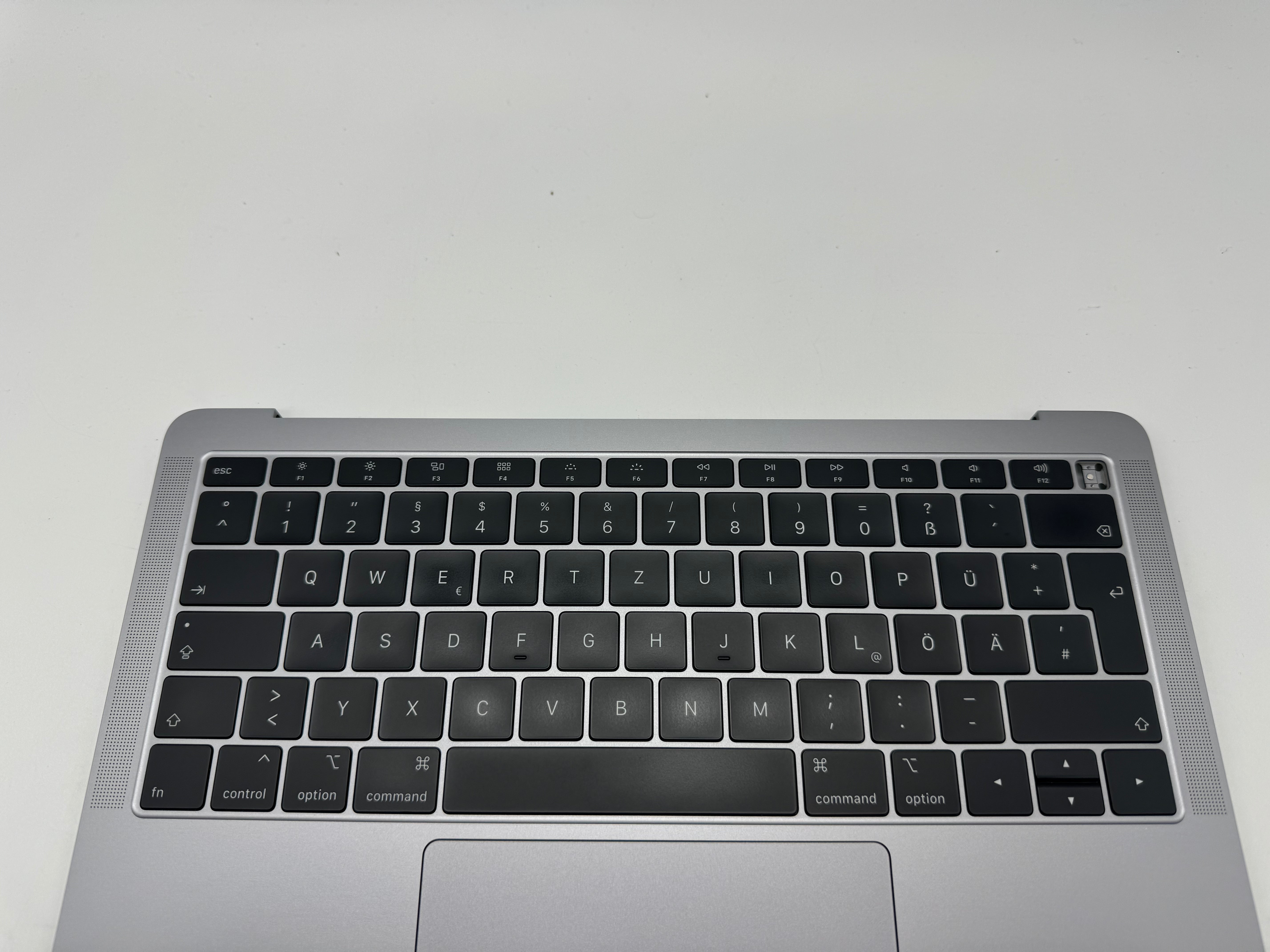 Macbook Air 13" 2018 2019 A1932 Topcase QWERTZ Trackpad Tastatur Grau #T679