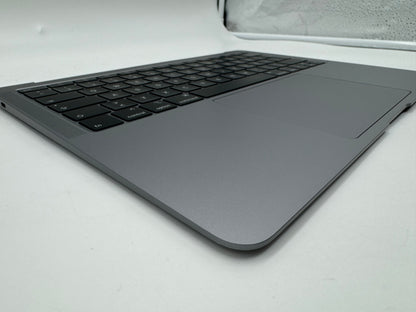 Macbook Air 13" 2018 2019 A1932 Topcase QWERTZ Trackpad Tastatur Grau #T679