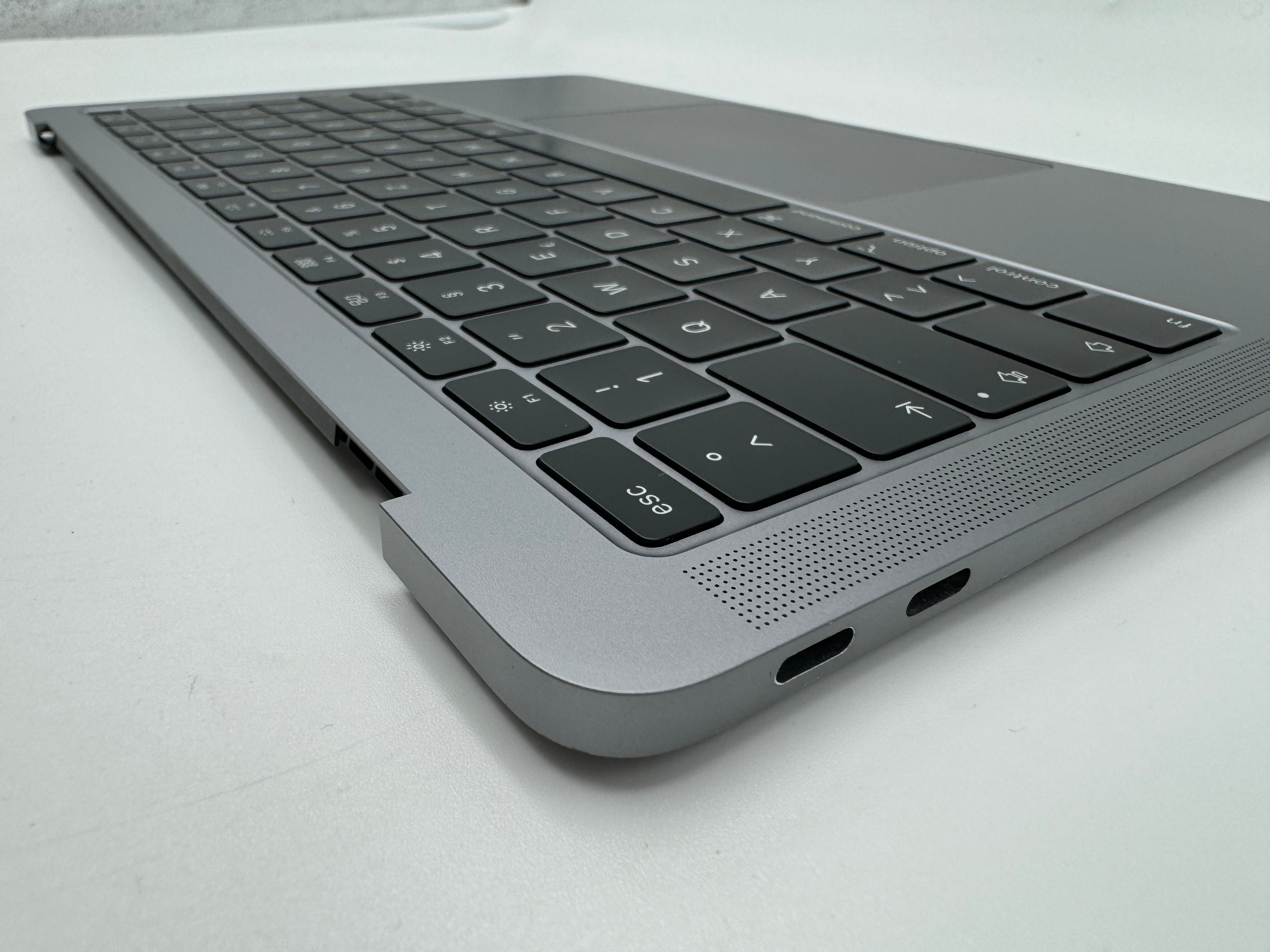 Macbook Air 13" 2018 2019 A1932 Topcase QWERTZ Trackpad Tastatur Grau #T679