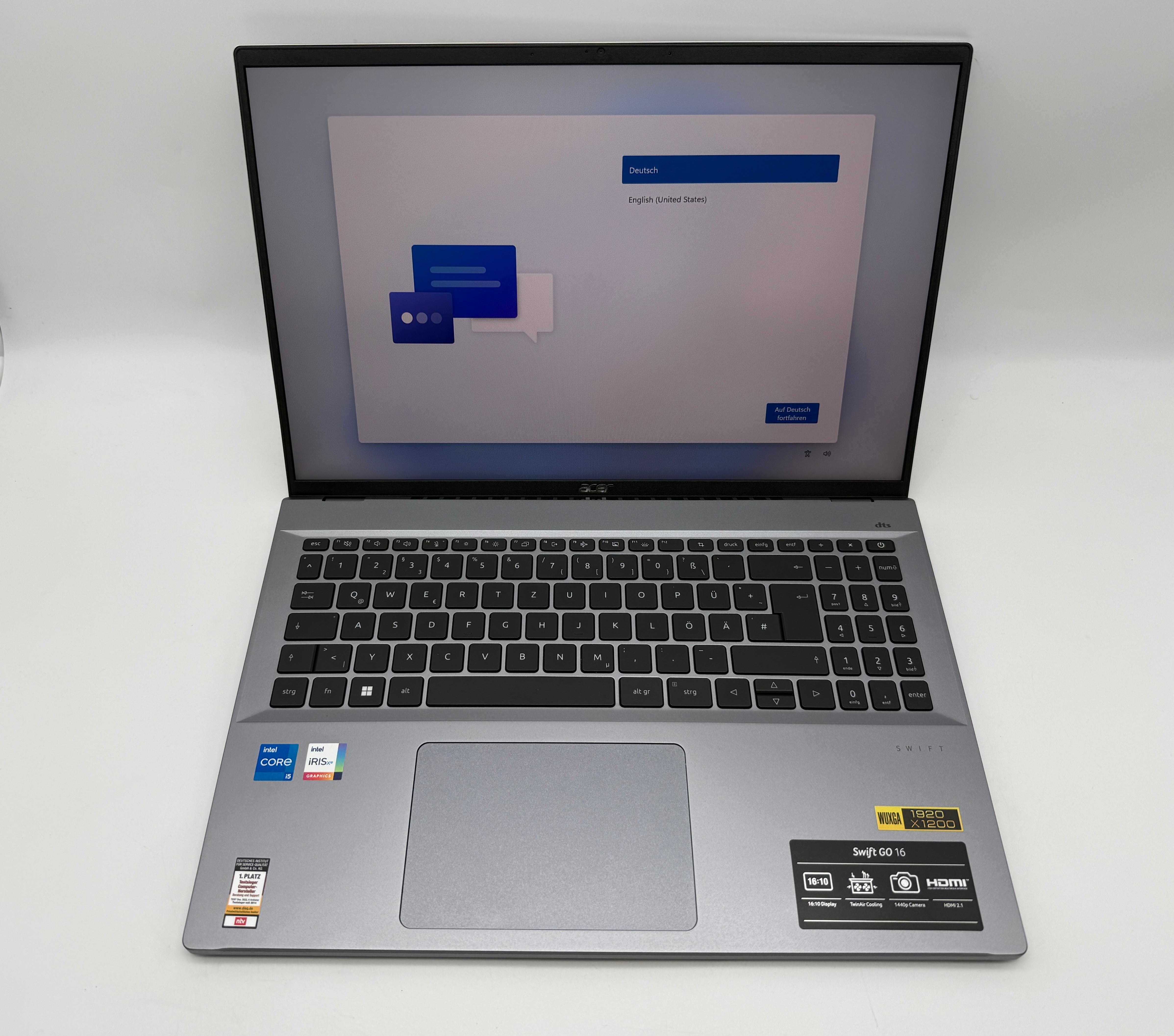 Acer Swift Go 16 OLED  Notebook i5-1335U / 16GB RAM / 512 GB SSD 1,3GHz