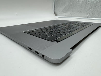 Macbook Pro 15" 2018 2019 A1990 QWERTZ Topcase Trackpad Tastatur Grau #T487