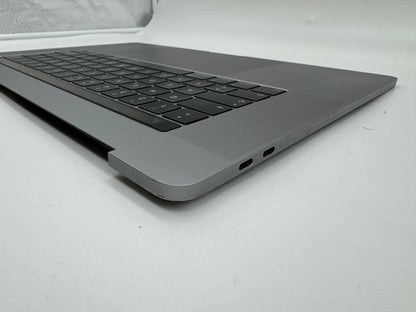 Macbook Pro 15" 2018 2019 A1990 QWERTZ Topcase Trackpad Tastatur Grau #T487