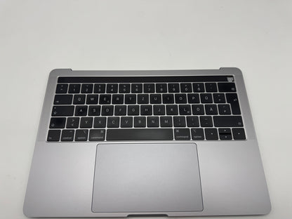 Macbook Pro 13" A1989 2018 2019 Topcase Tastatur QWERTZ Trackpad Spacegrau #T967