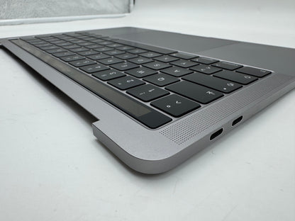 Macbook Pro 13" A1989 2018 2019 Topcase Tastatur QWERTZ Trackpad Spacegrau #T967