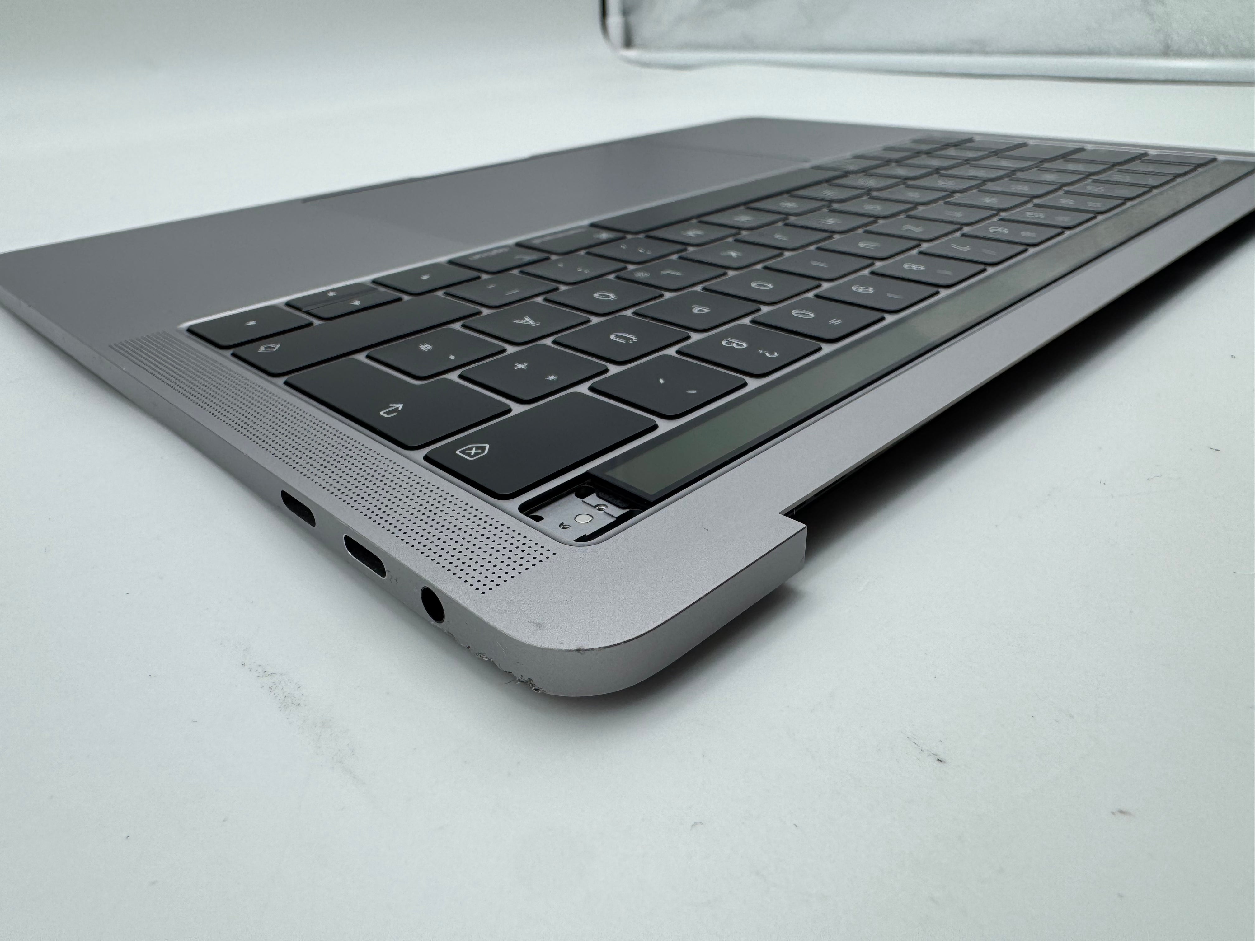 Macbook Pro 13" A1989 2018 2019 Topcase Tastatur QWERTZ Trackpad Spacegrau #T968
