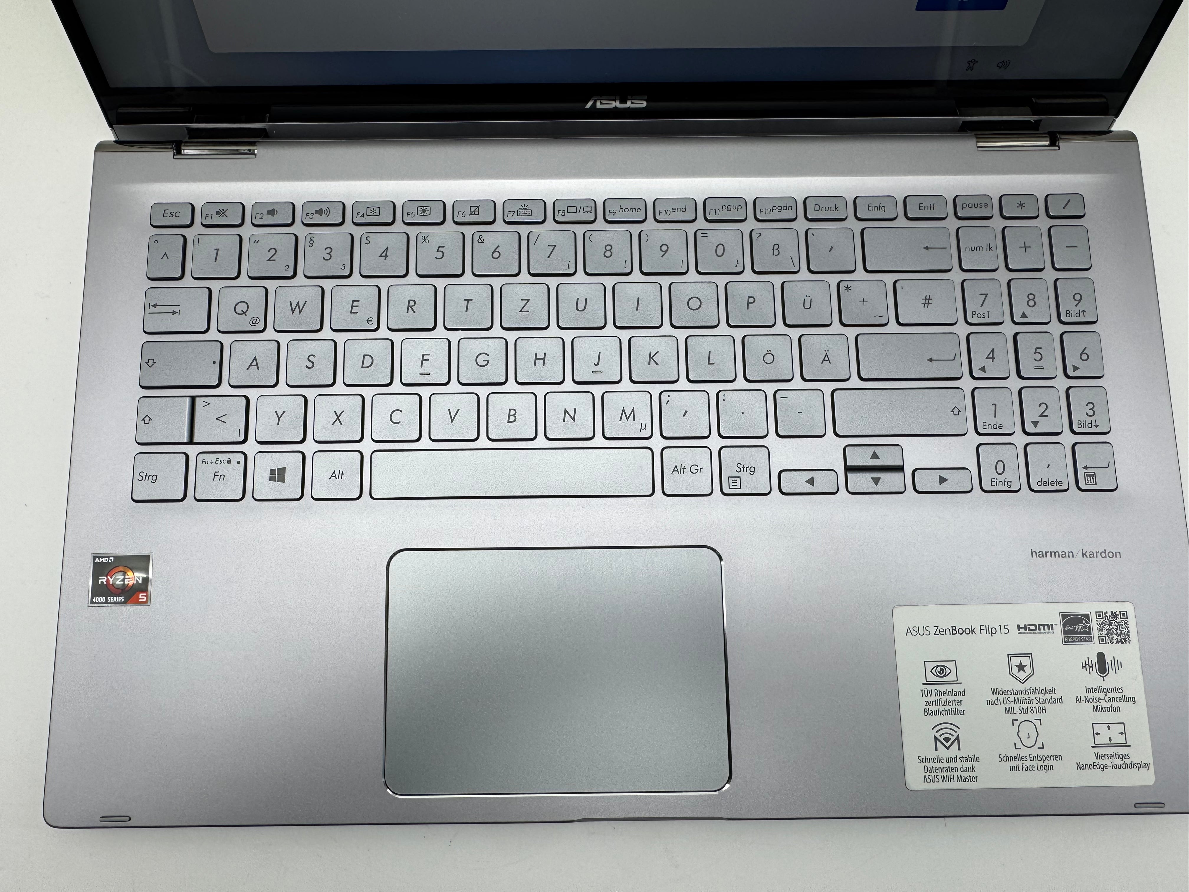 Asus Zenbook Flip 15" Ryzen 5 4500U 2,38GHZ 8GB 512GB