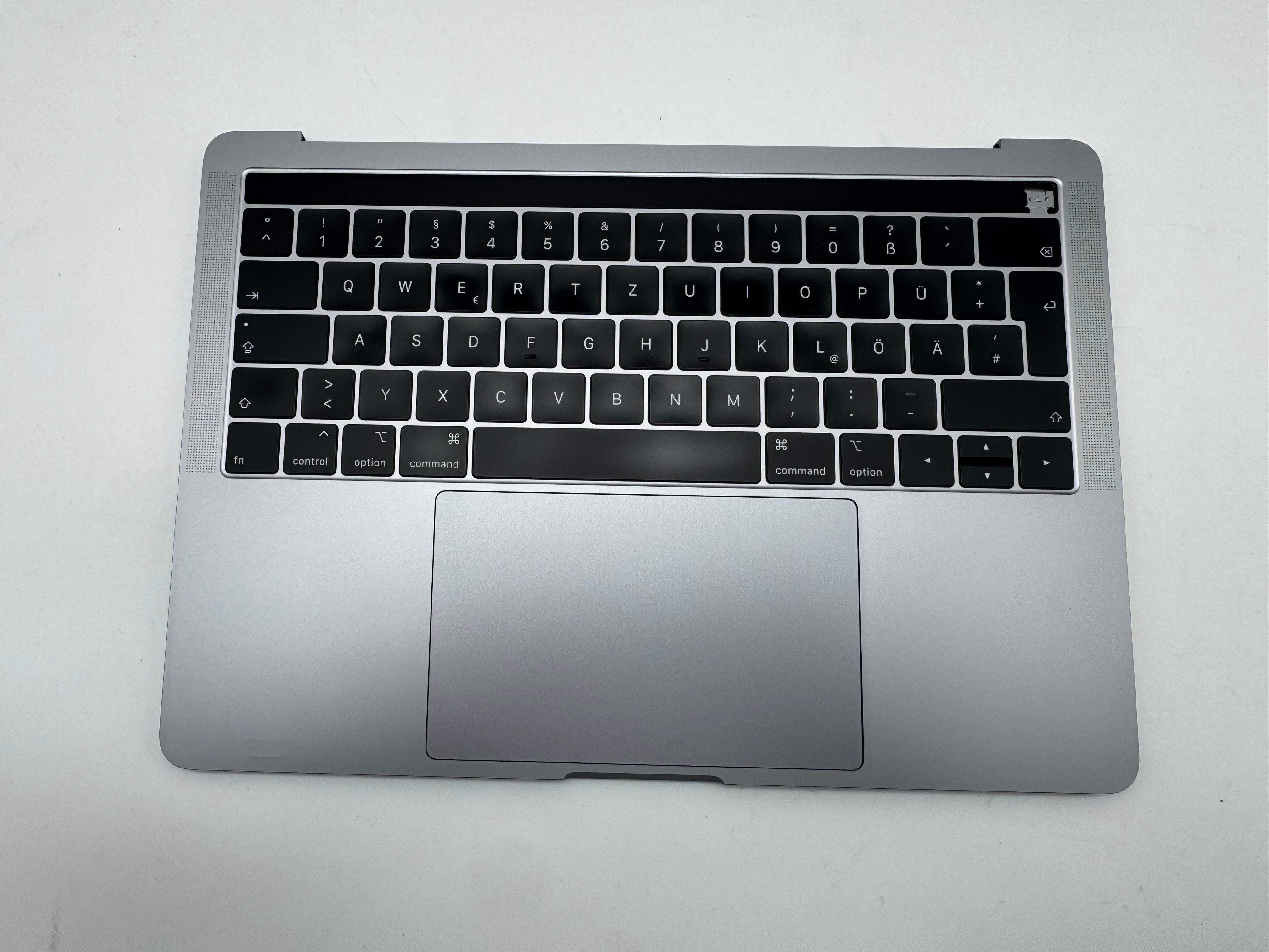 Macbook Pro 13" A1989 2018 2019 Topcase Tastatur QWERTZ Trackpad Spacegrau #T969
