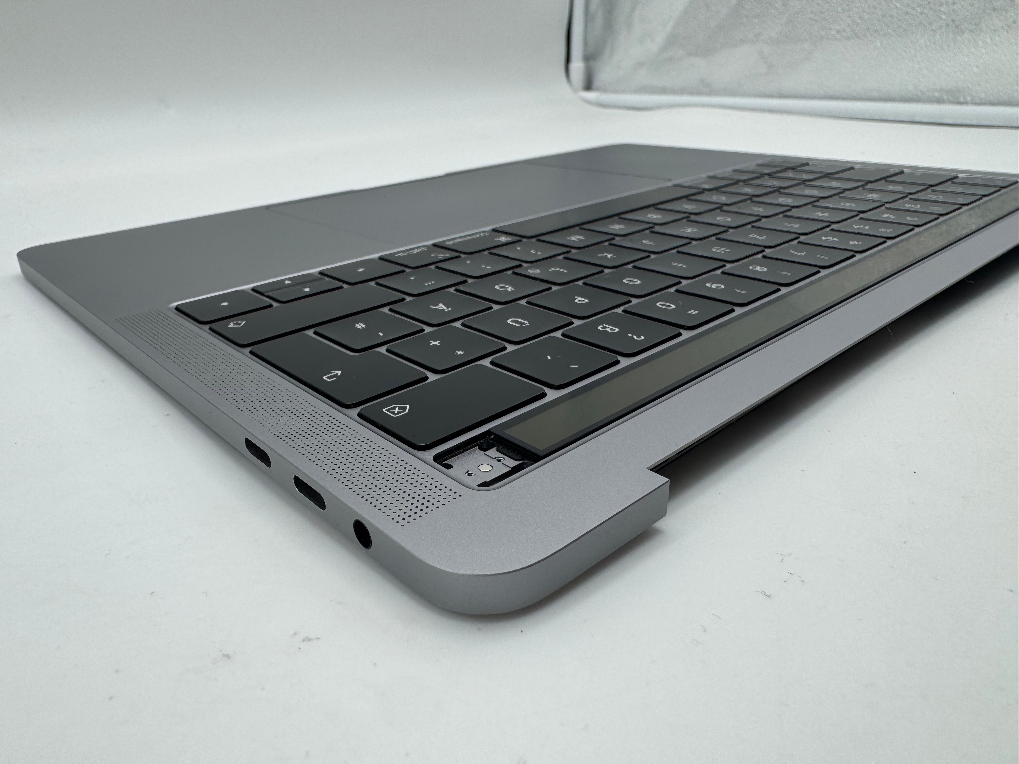 Macbook Pro 13" A1989 2018 2019 Topcase Tastatur QWERTZ Trackpad Spacegrau #T969