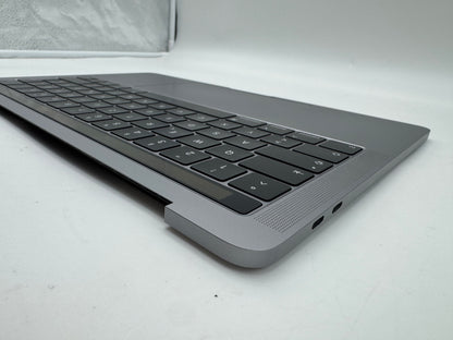 Macbook Pro 13" A1989 2018 2019 Topcase Tastatur QWERTZ Trackpad Spacegrau #T969