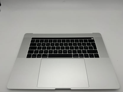 Macbook Pro 15" 2018 2019 A1990 Topcase Trackpad Tastatur Silber #T488