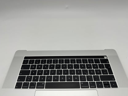 Macbook Pro 15" 2018 2019 A1990 Topcase Trackpad Tastatur Silber #T488