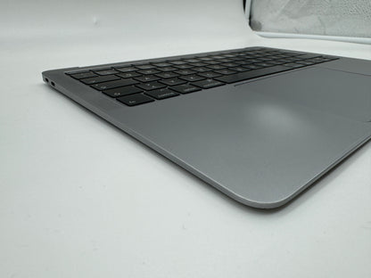 Macbook Air 13" 2018 2019 A1932 Topcase QWERTZ Trackpad Tastatur Grau #T440