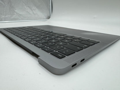 Macbook Air 13" 2018 2019 A1932 Topcase QWERTZ Trackpad Tastatur Grau #T440