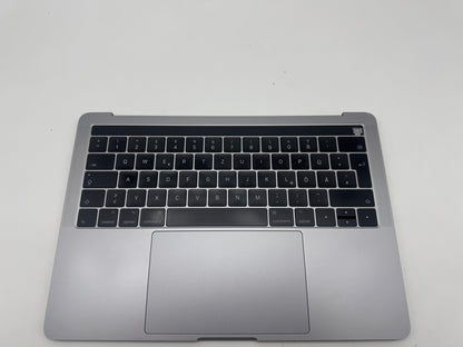 Macbook Pro 13" 2016 2017 A1706 Topcase Tastatur QWERTZ Spacegrau #T970