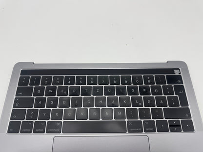 Macbook Pro 13" 2016 2017 A1706 Topcase Tastatur QWERTZ Spacegrau #T970