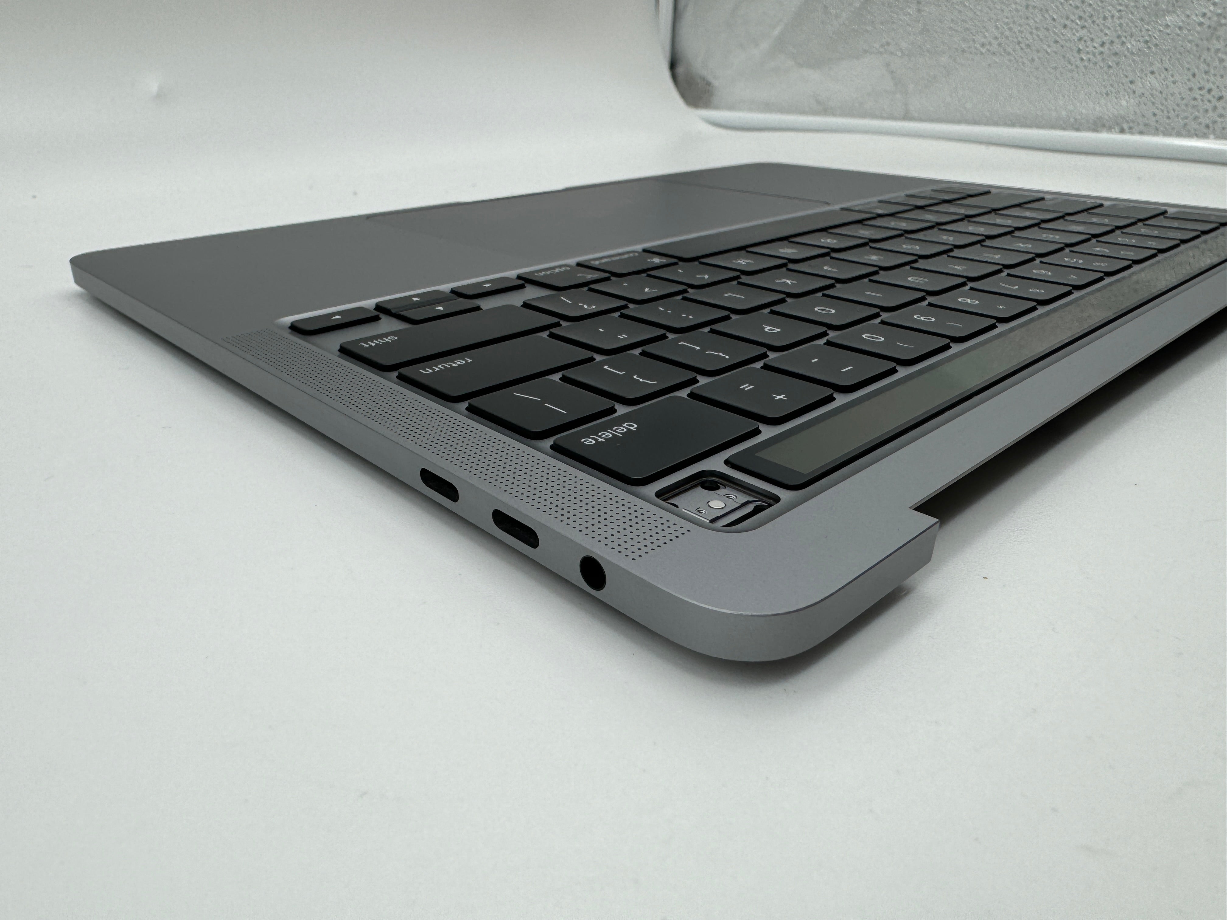 Macbook Pro 13" A2251 2020 QWERTY Topcase Tastatur Trackpad Grau #T495