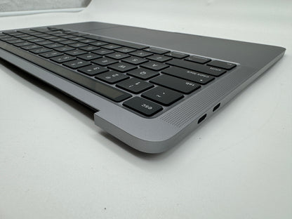 Macbook Pro 13" A2251 2020 QWERTY Topcase Tastatur Trackpad Grau #T495