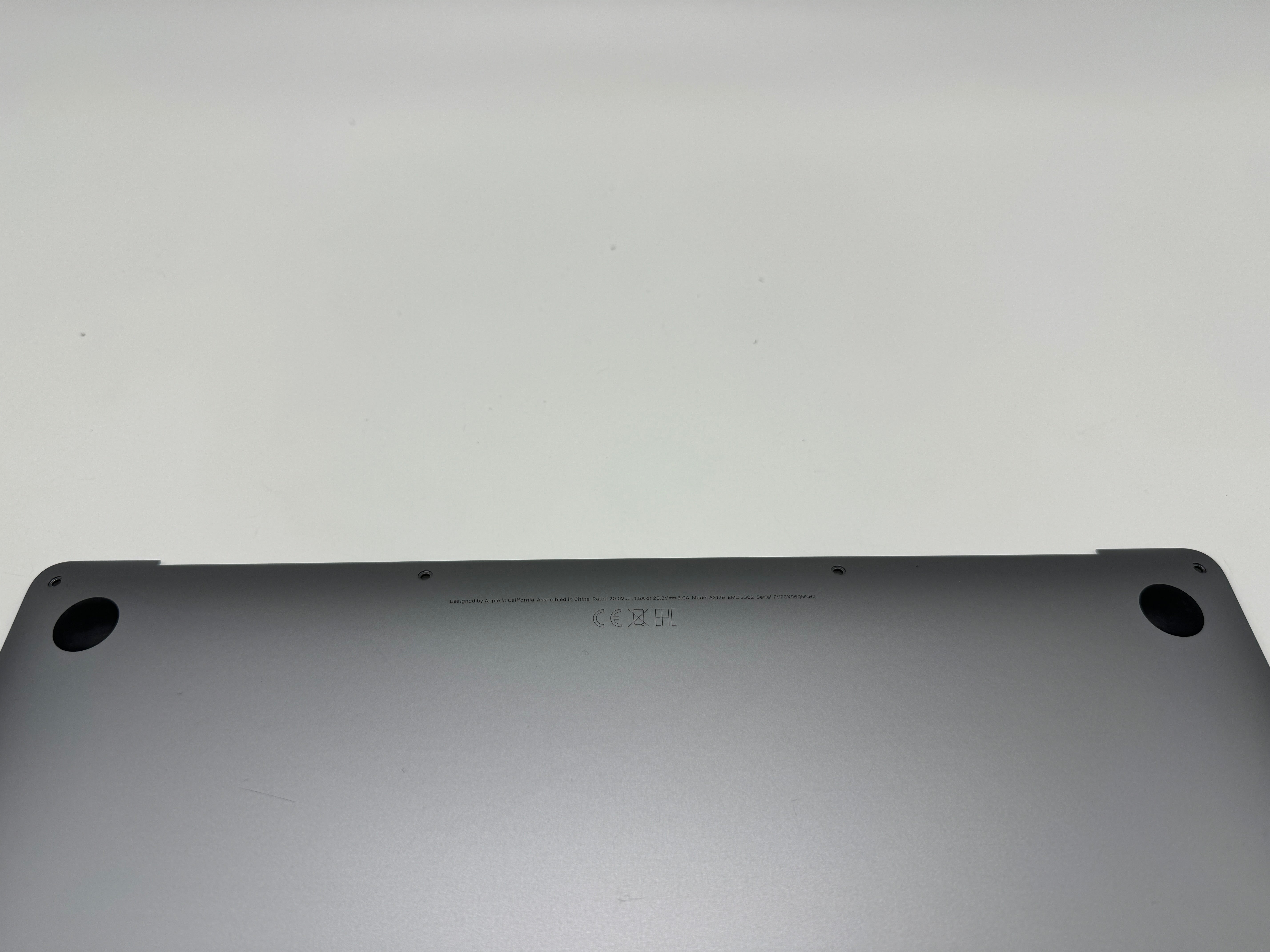 Macbook Air 13" A2179 2020  Spacegrau Grau Silber Bodenplatte Bottom Case