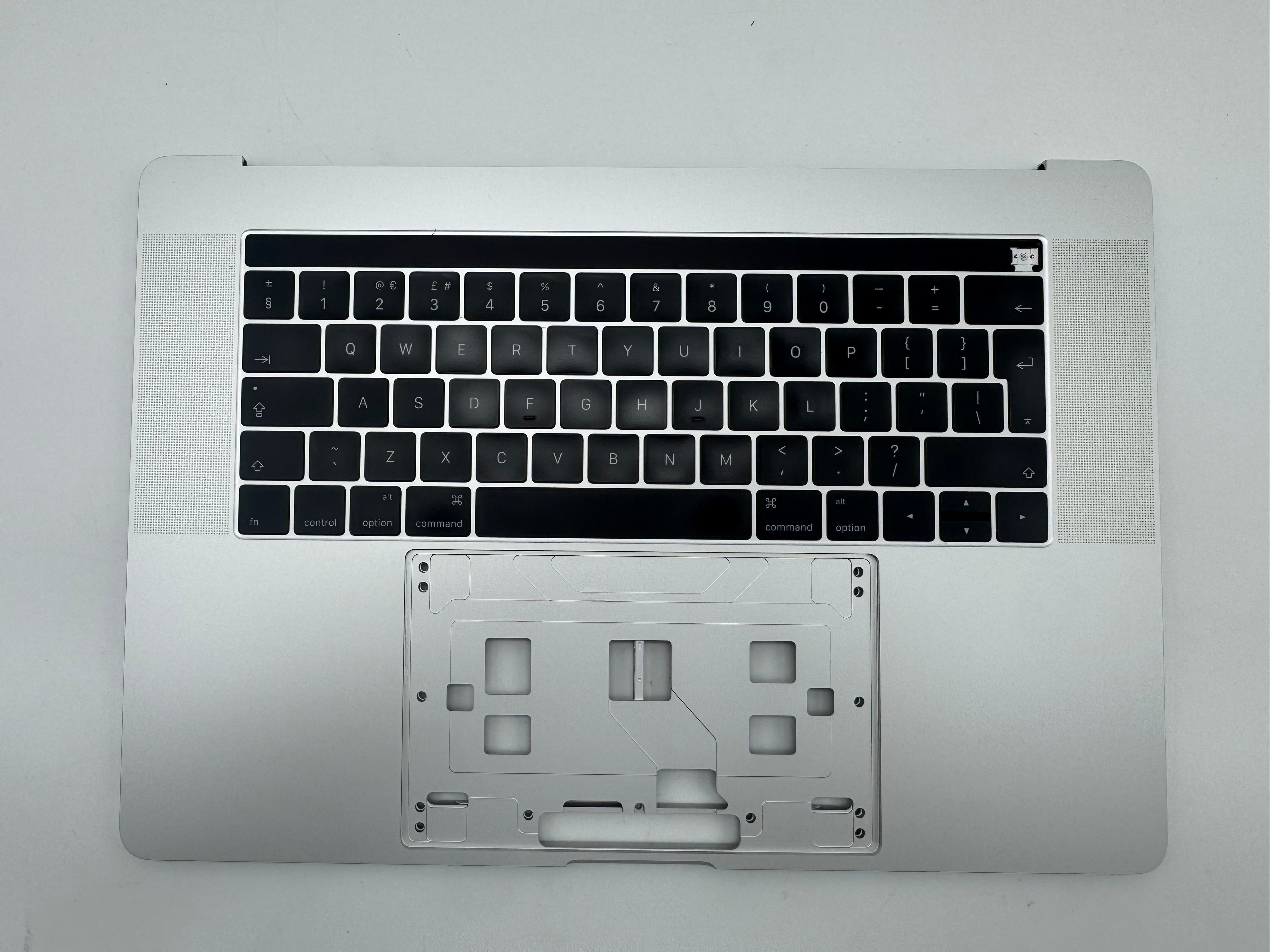 Macbook Pro 15" 2016 2017 A1707 Topcase Trackpad Tastatur Silber #T974