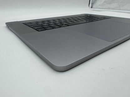 Macbook Pro 15" 2018 2019 A1990 QWERTZ Topcase Trackpad Tastatur Grau #T975