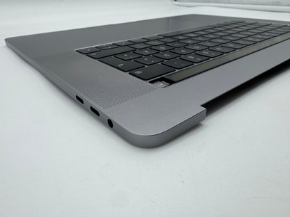 Macbook Pro 15" 2018 2019 A1990 QWERTZ Topcase Trackpad Tastatur Grau #T975