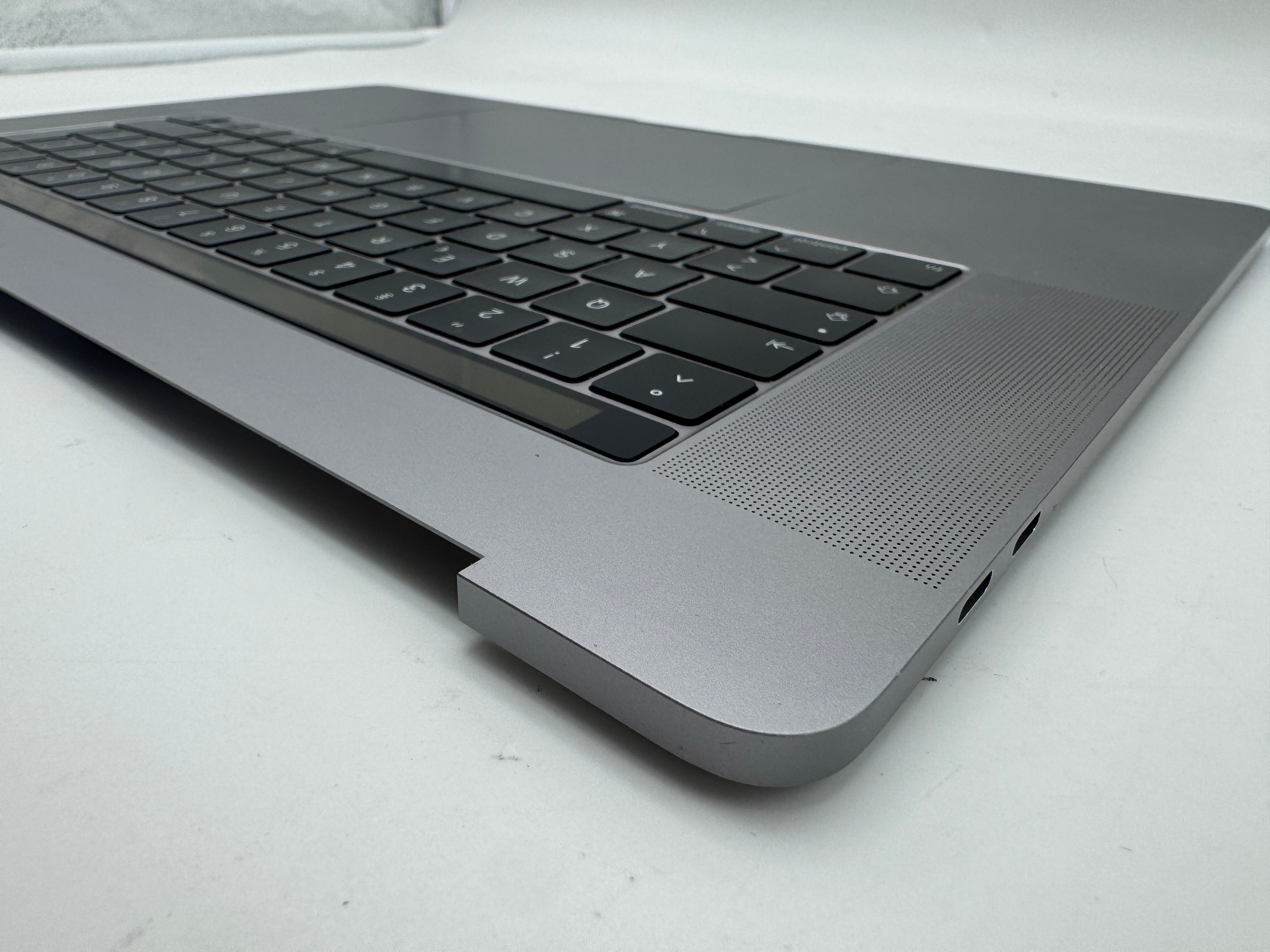 Macbook Pro 15" 2018 2019 A1990 QWERTZ Topcase Trackpad Tastatur Grau #T975