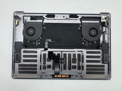 Macbook Pro 15" 2018 2019 A1990 QWERTZ Topcase Trackpad Tastatur Grau #T975