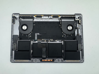 Macbook Pro 15" 2018 2019 A1990 QWERTZ Topcase Trackpad Tastatur Grau #T976