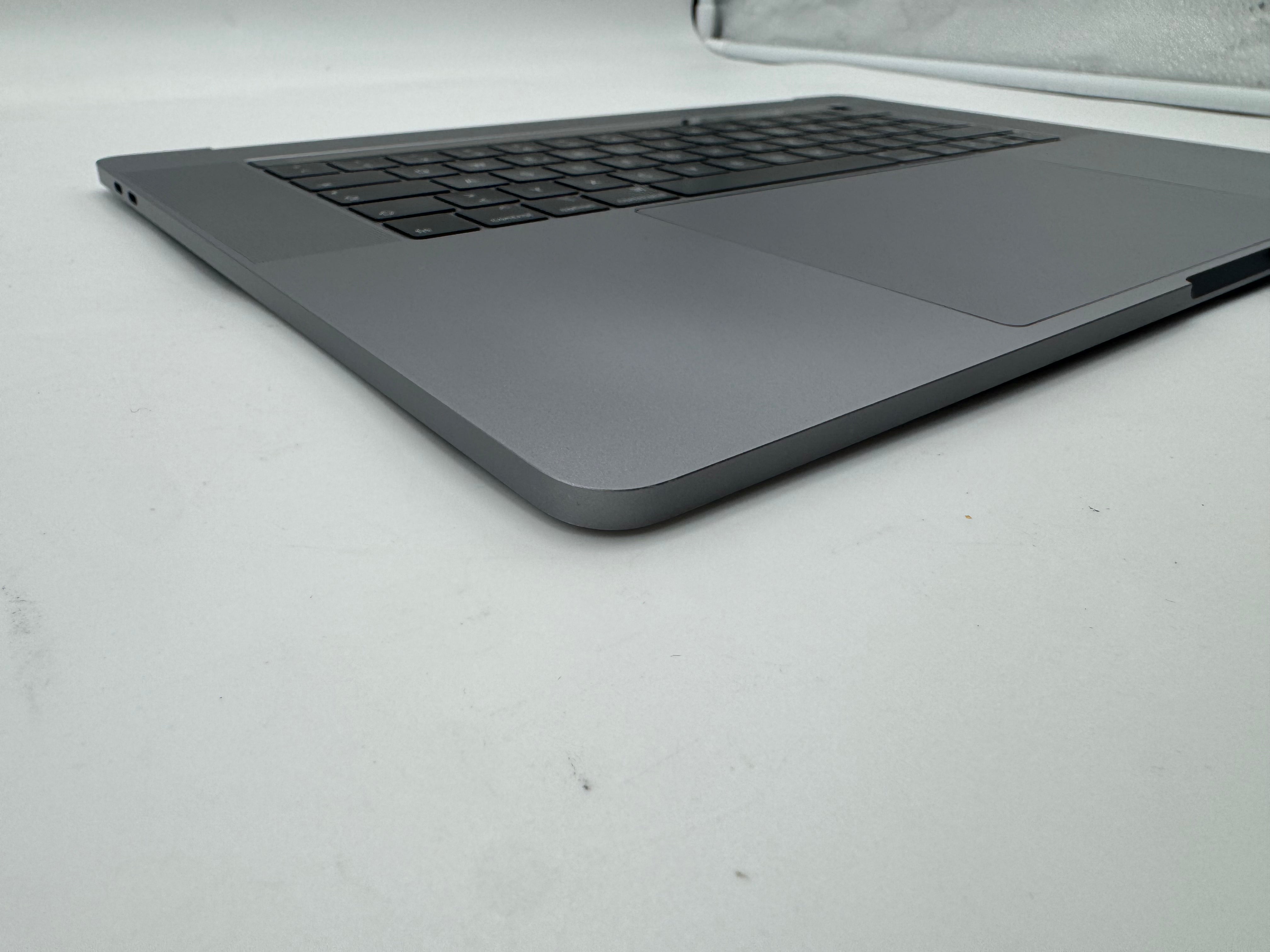 Macbook Pro 15" 2018 2019 A1990 QWERTZ Topcase Trackpad Tastatur Grau #T978