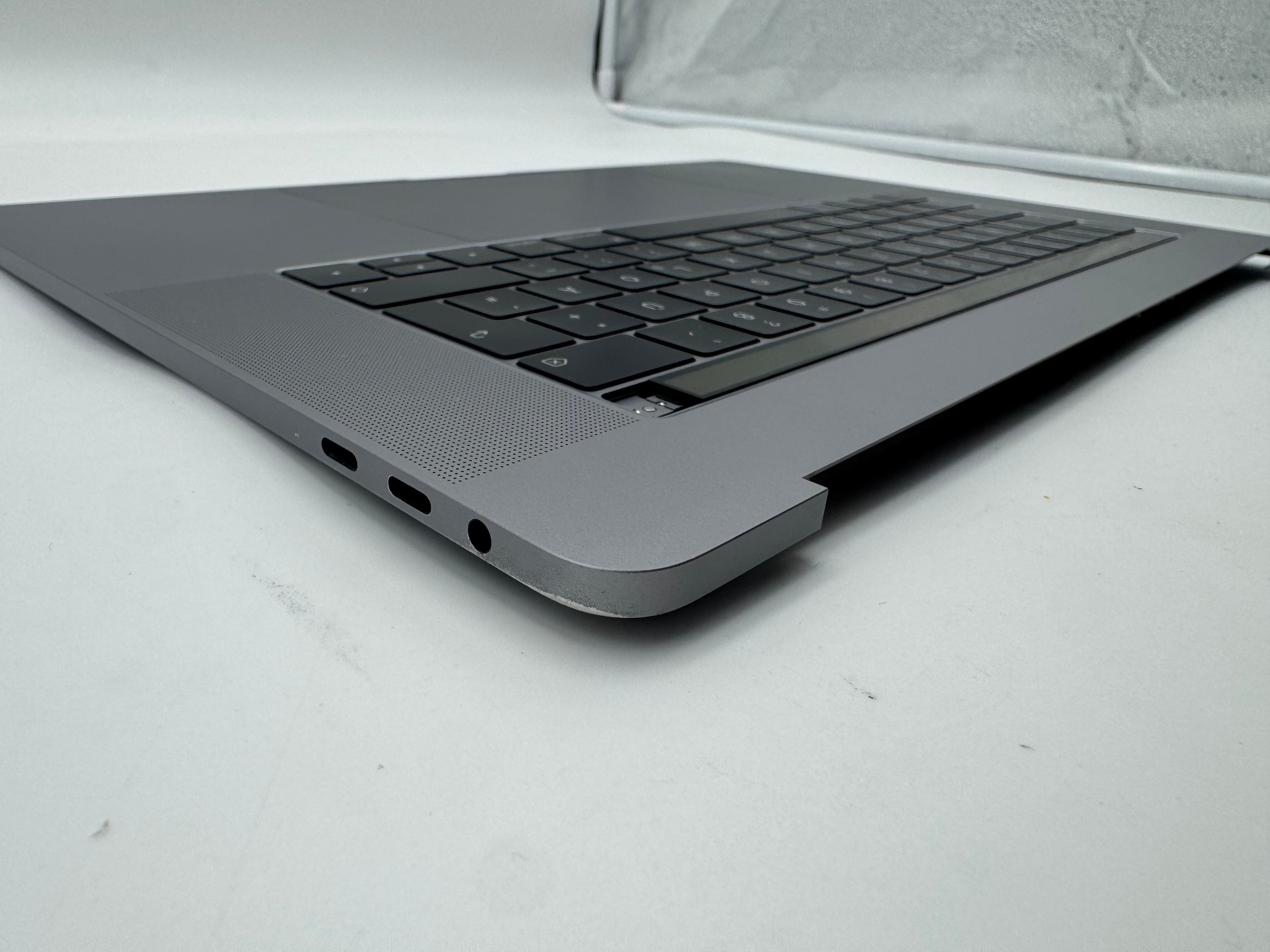 Macbook Pro 15" 2018 2019 A1990 QWERTZ Topcase Trackpad Tastatur Grau #T978