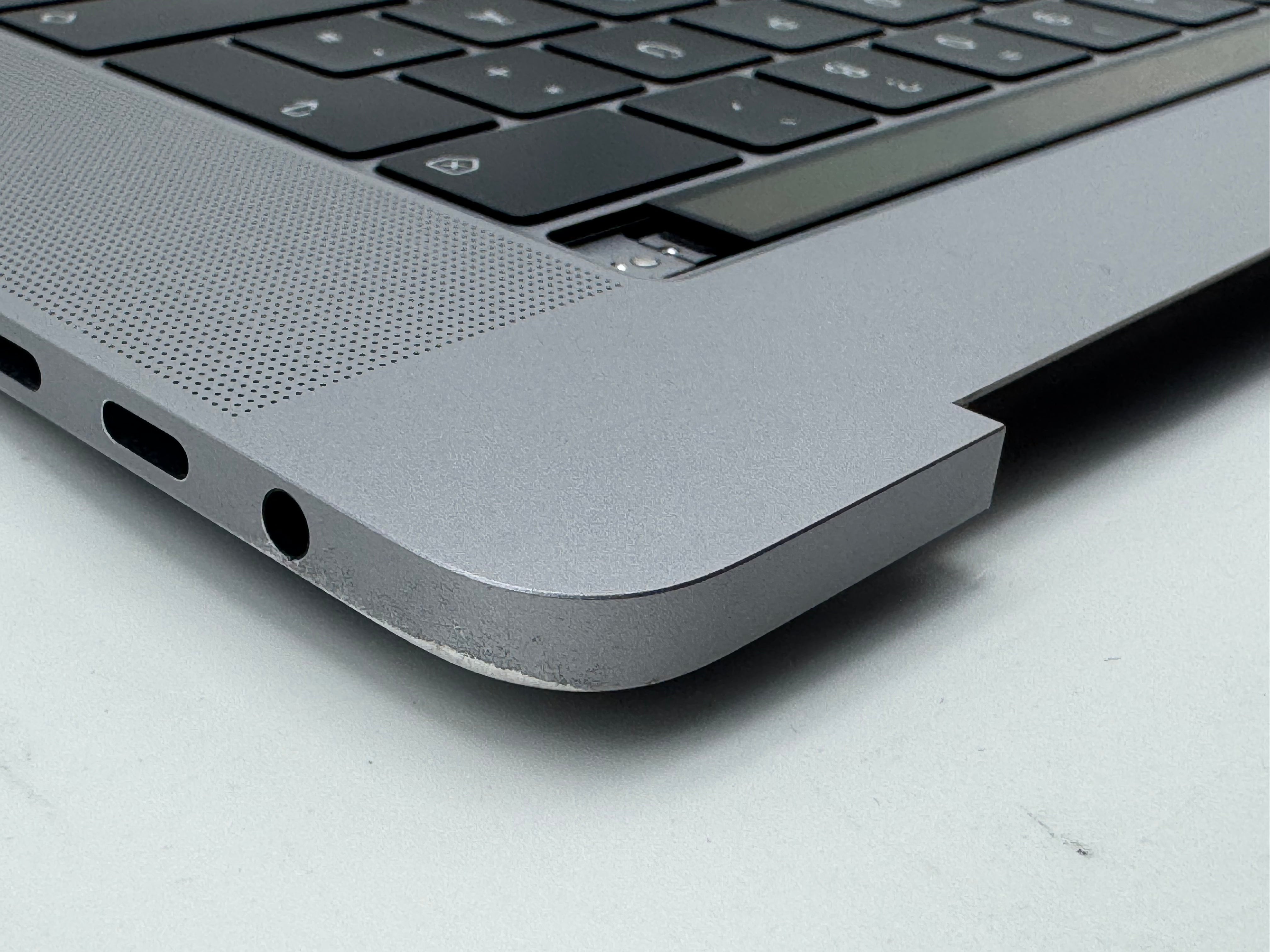 Macbook Pro 15" 2018 2019 A1990 QWERTZ Topcase Trackpad Tastatur Grau #T978