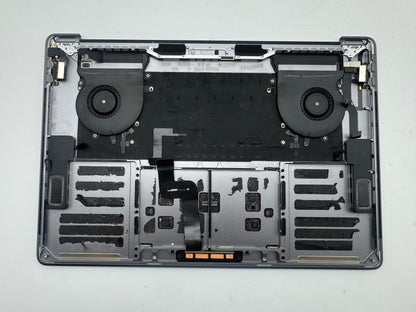 Macbook Pro 15" 2018 2019 A1990 QWERTZ Topcase Trackpad Tastatur Grau #T978