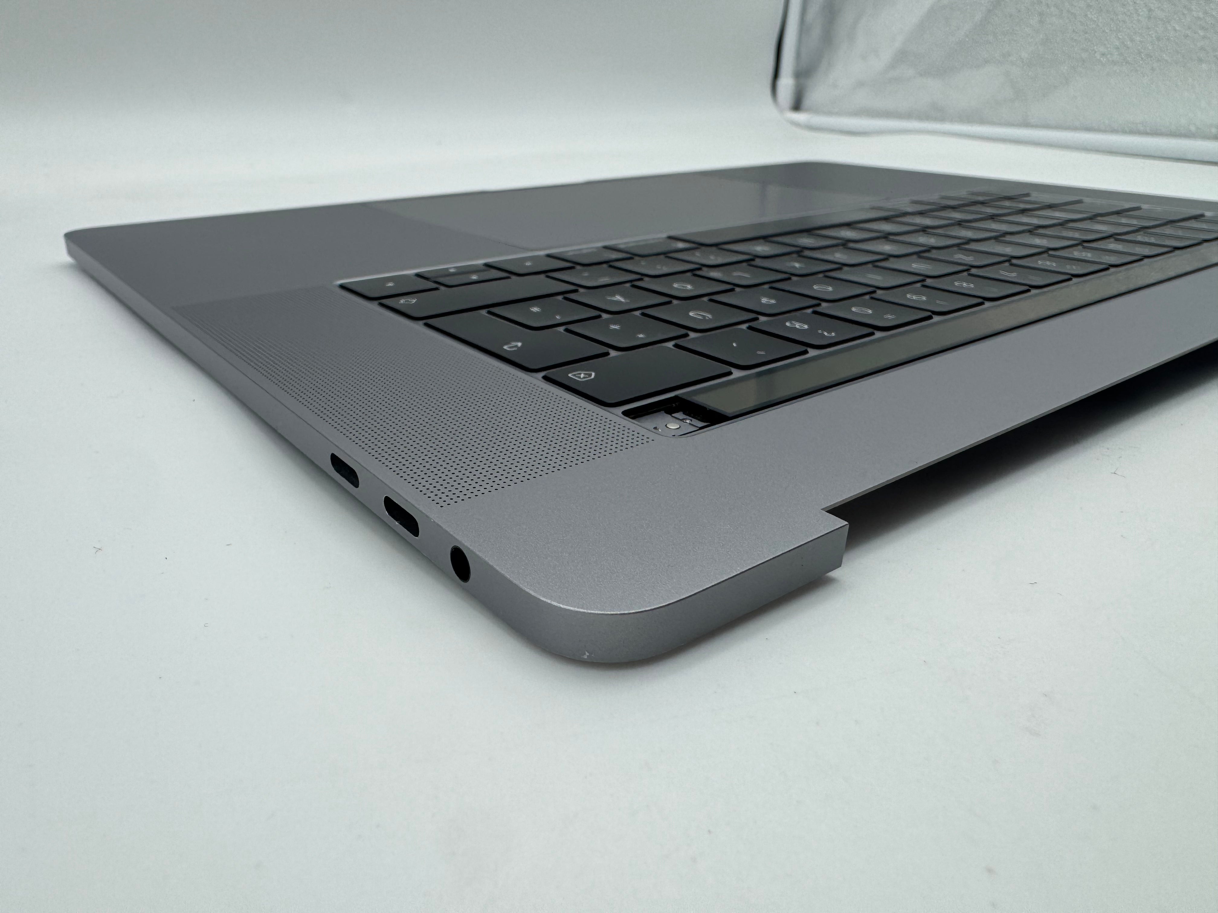 Macbook Pro 15" 2018 2019 A1990 QWERTZ Topcase Trackpad Tastatur Grau #T980