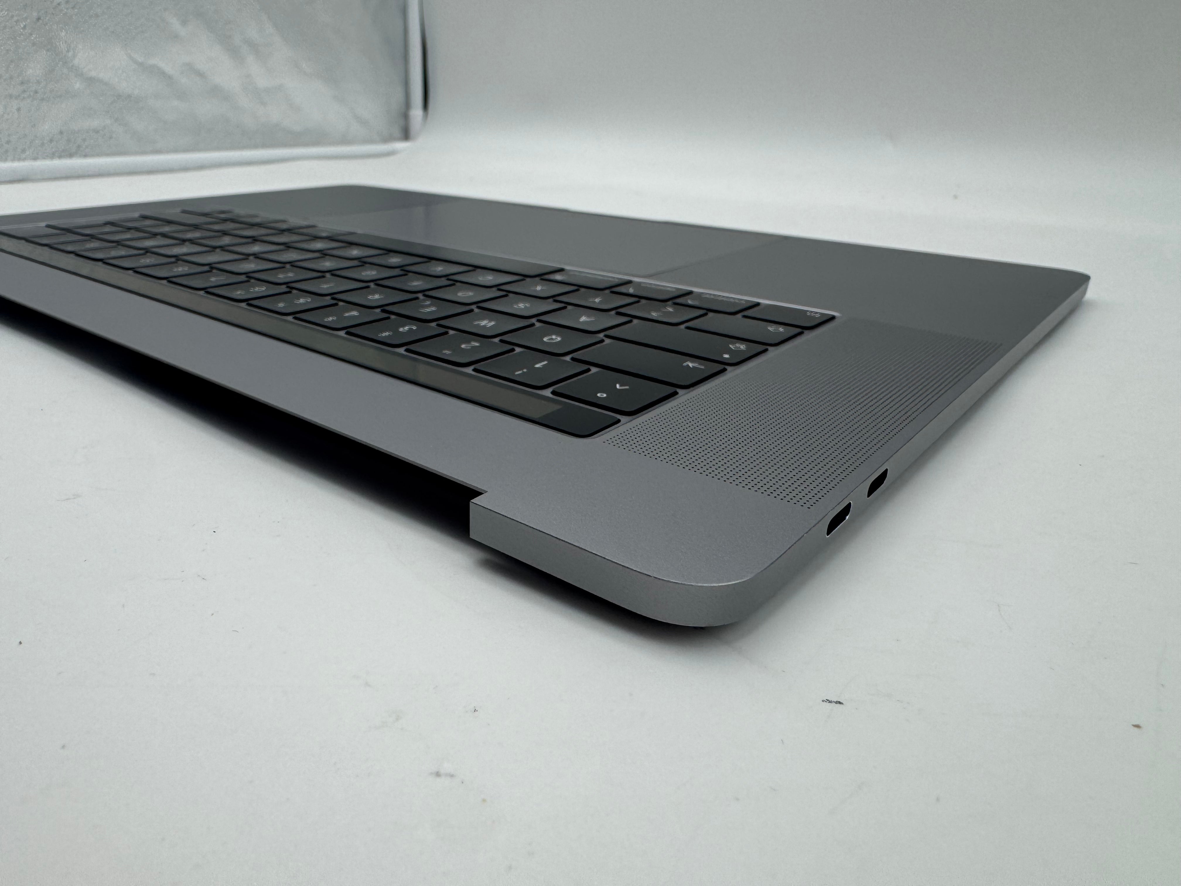 Macbook Pro 15" 2018 2019 A1990 QWERTZ Topcase Trackpad Tastatur Grau #T980