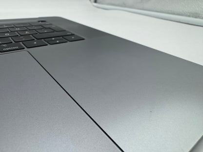 Macbook Pro 15" 2018 2019 A1990 QWERTZ Topcase Trackpad Tastatur Grau #T981