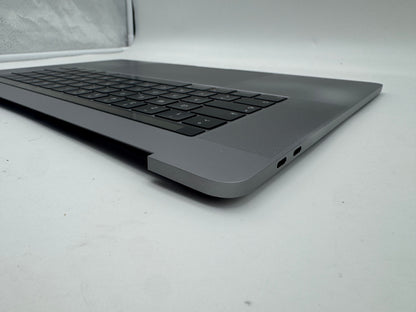 Macbook Pro 15" 2018 2019 A1990 QWERTZ Topcase Trackpad Tastatur Grau #T981
