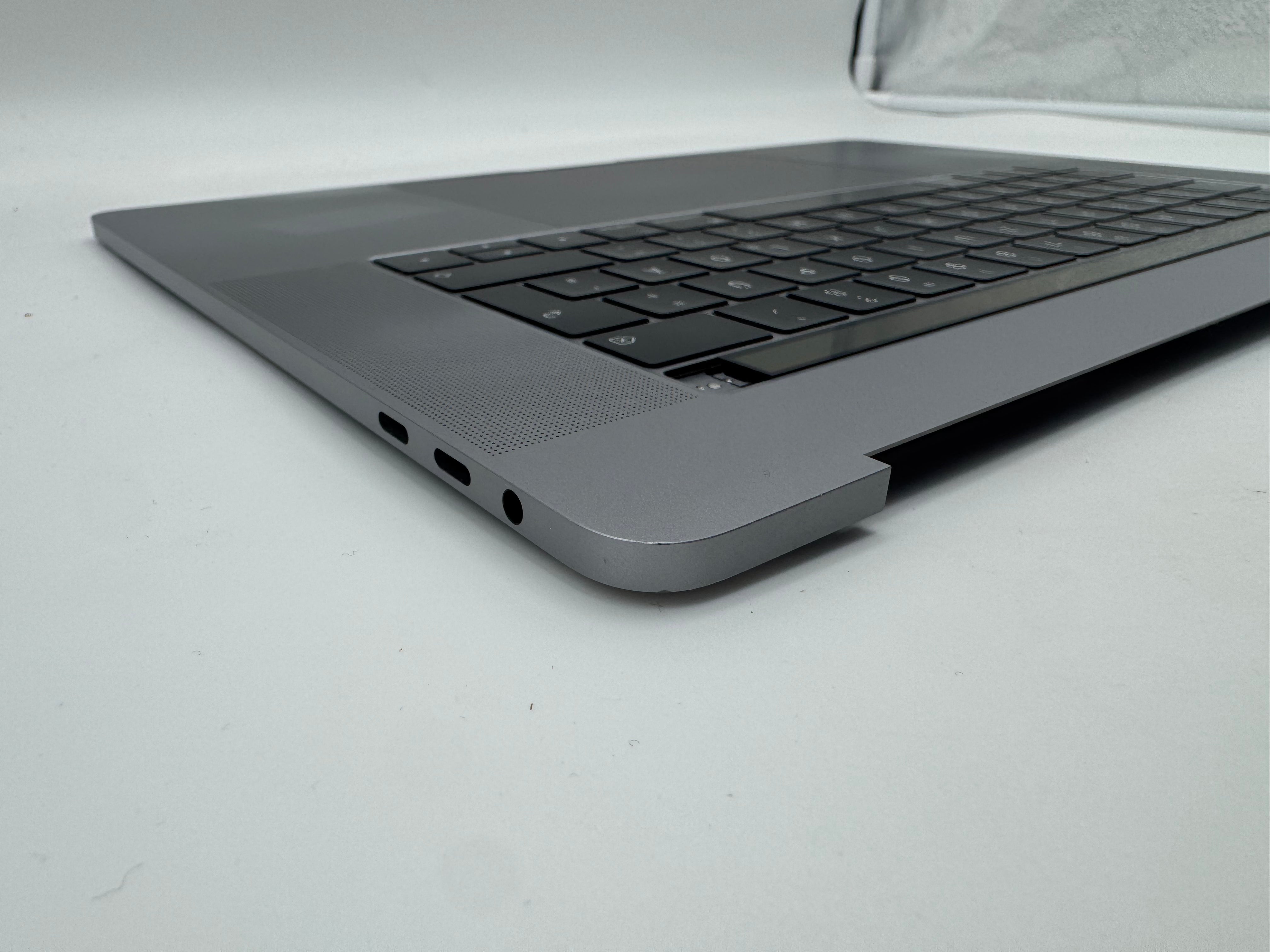 Macbook Pro 15" 2018 2019 A1990 QWERTZ Topcase Trackpad Tastatur Grau #T981