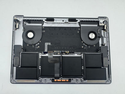Macbook Pro 15" 2018 2019 A1990 QWERTZ Topcase Trackpad Tastatur Grau #T981