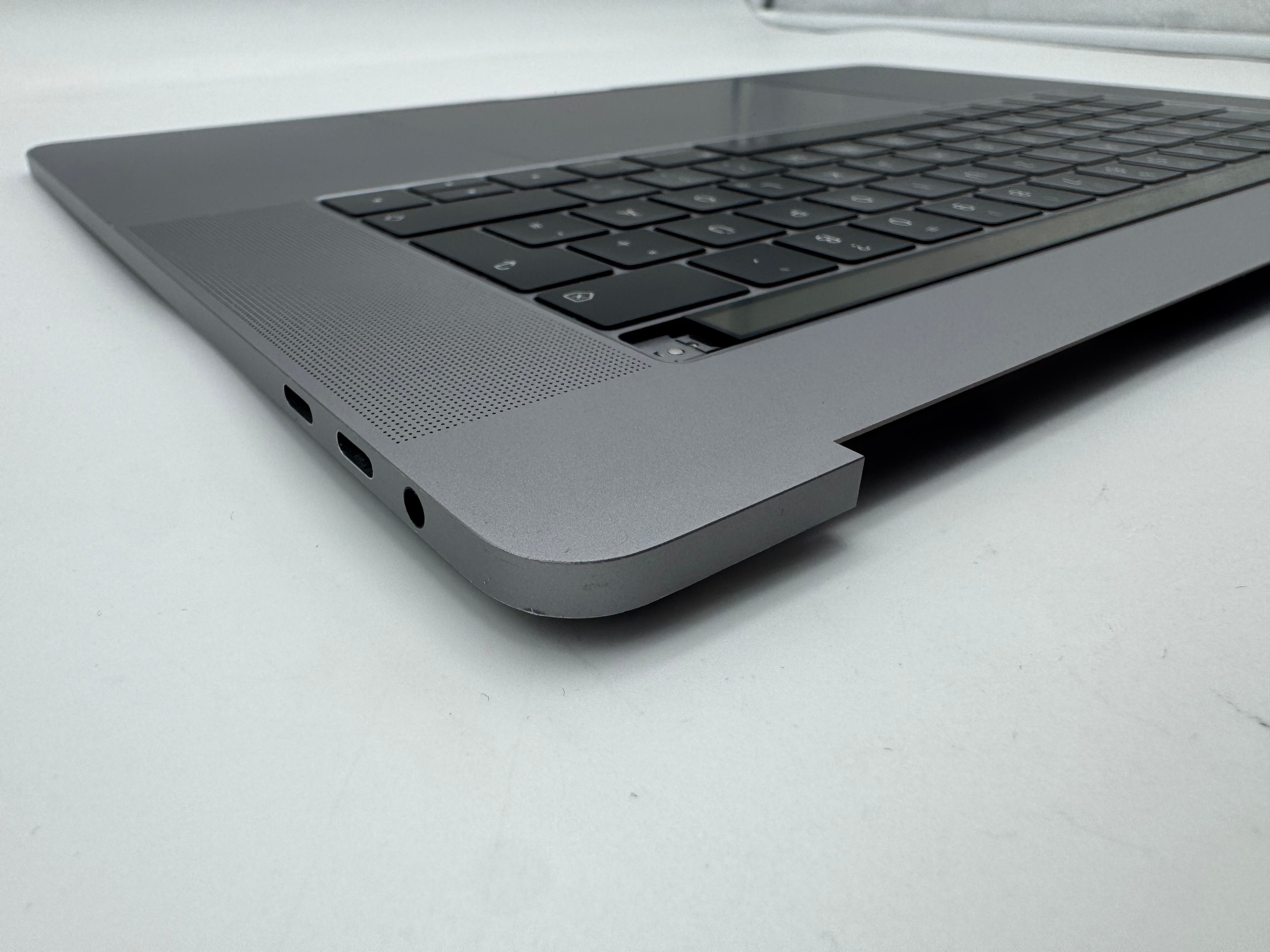 Macbook Pro 15" 2018 2019 A1990 QWERTZ Topcase Trackpad Tastatur Grau #T982