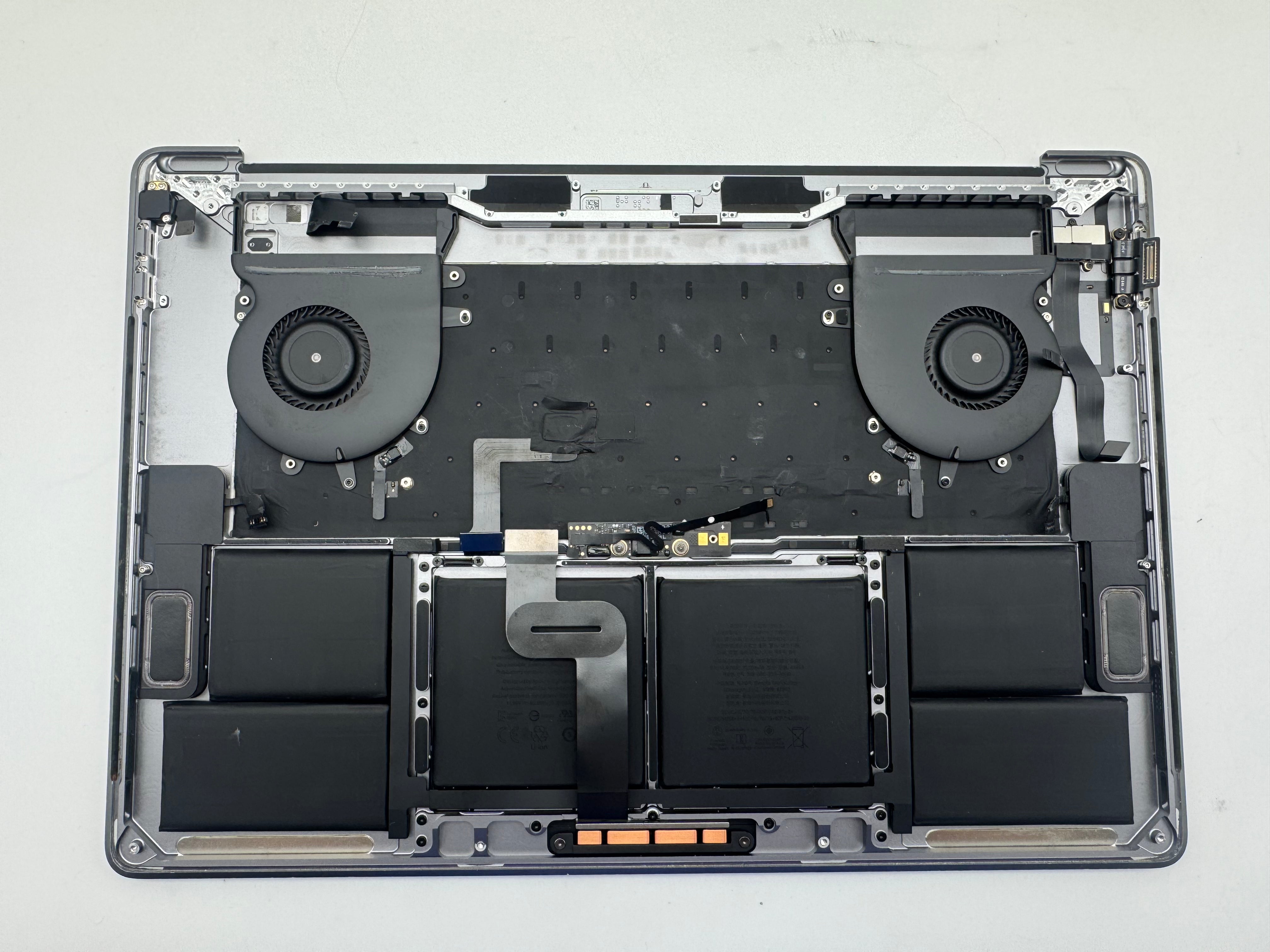 Macbook Pro 15" 2018 2019 A1990 QWERTZ Topcase Trackpad Tastatur Grau #T983