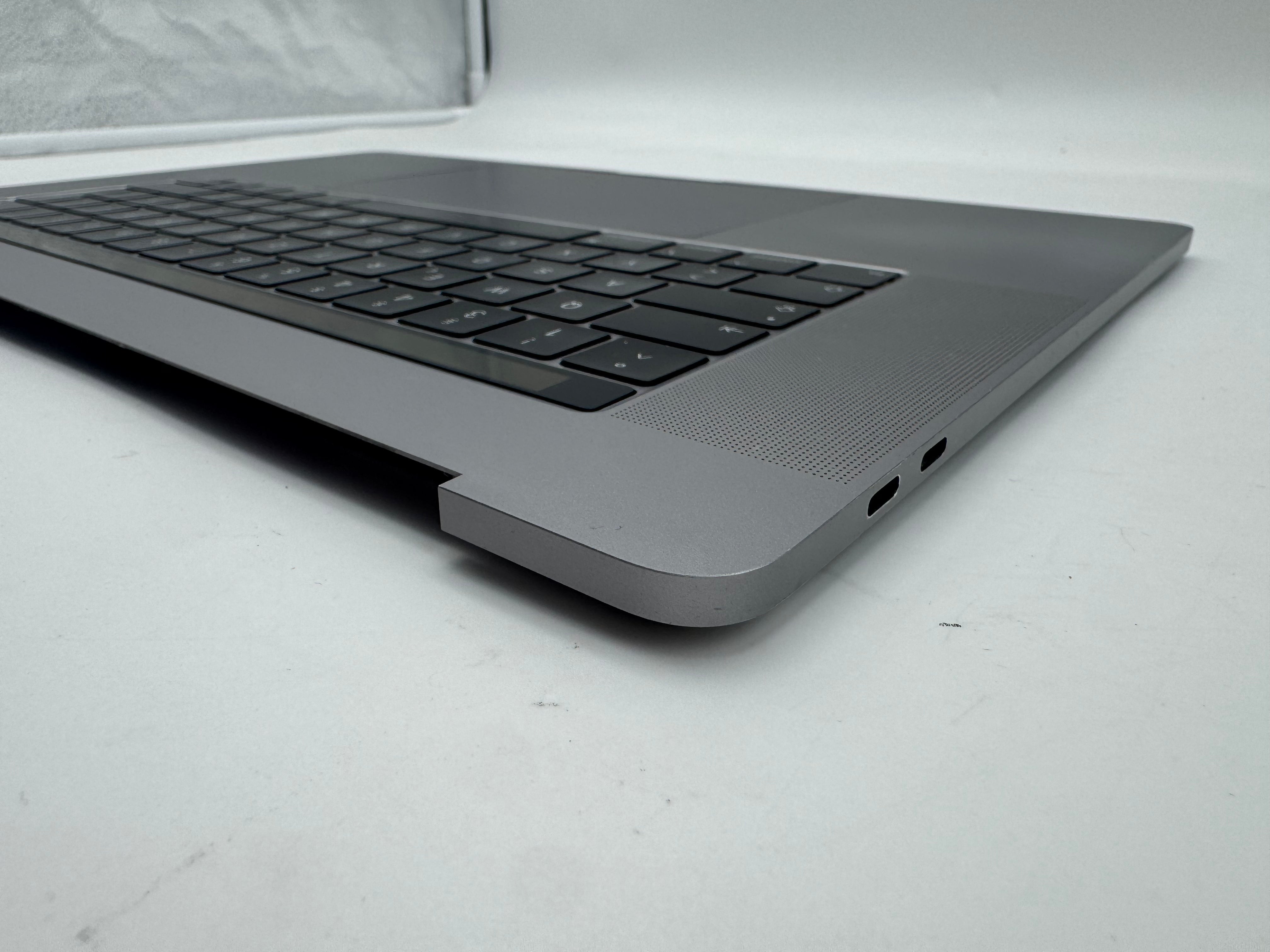 Macbook Pro 15" 2018 2019 A1990 QWERTZ Topcase Trackpad Tastatur Grau #T984