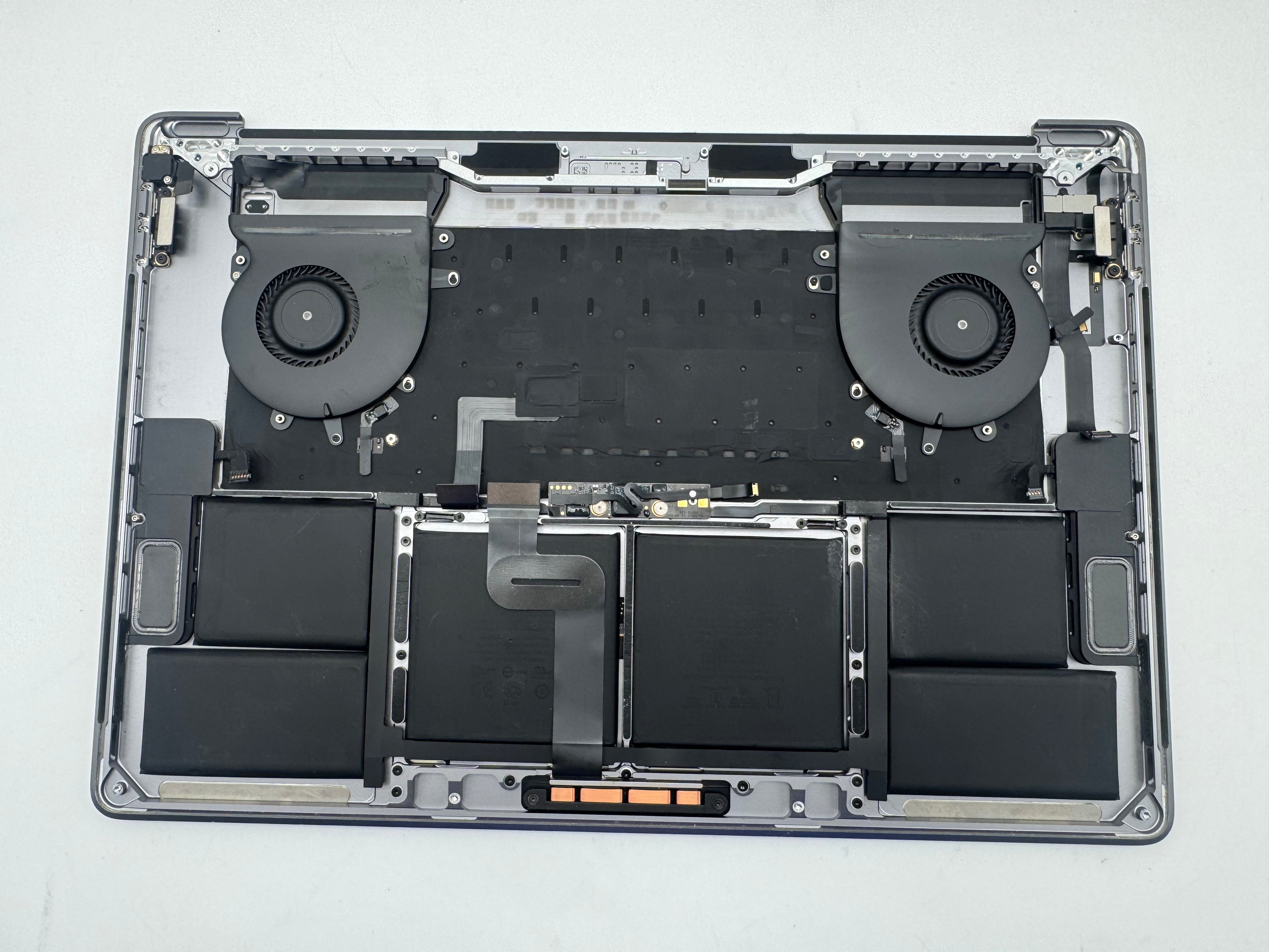 Macbook Pro 15" 2018 2019 A1990 QWERTZ Topcase Trackpad Tastatur Grau #T984