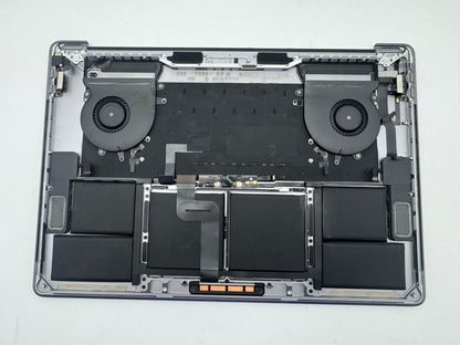 Macbook Pro 15" 2018 2019 A1990 QWERTZ Topcase Trackpad Tastatur Grau #T984