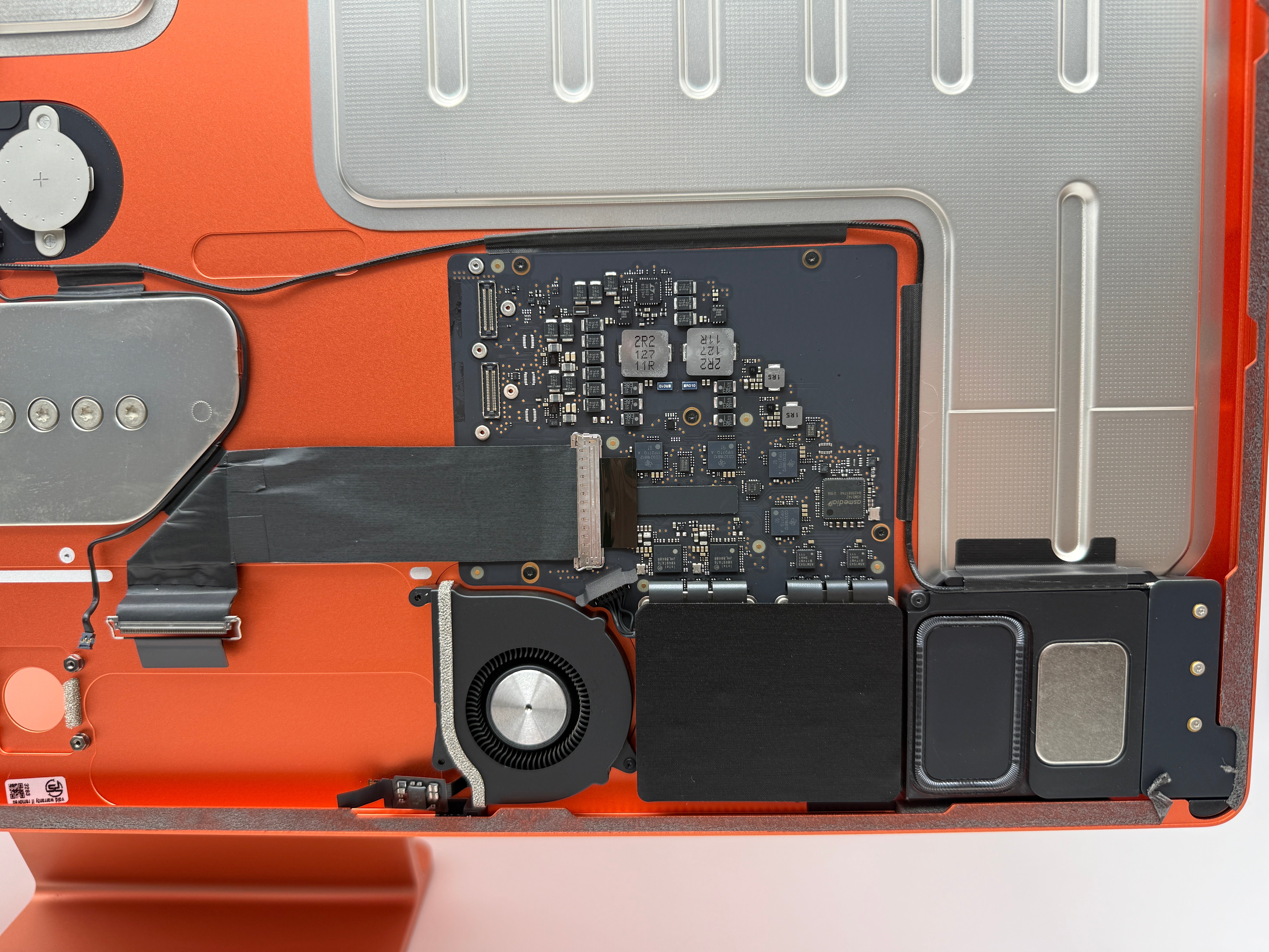 Apple iMac 24" 2021 A2438 Gehäuse Standfuß Lautsprecher Lüfter Orange #PSG13