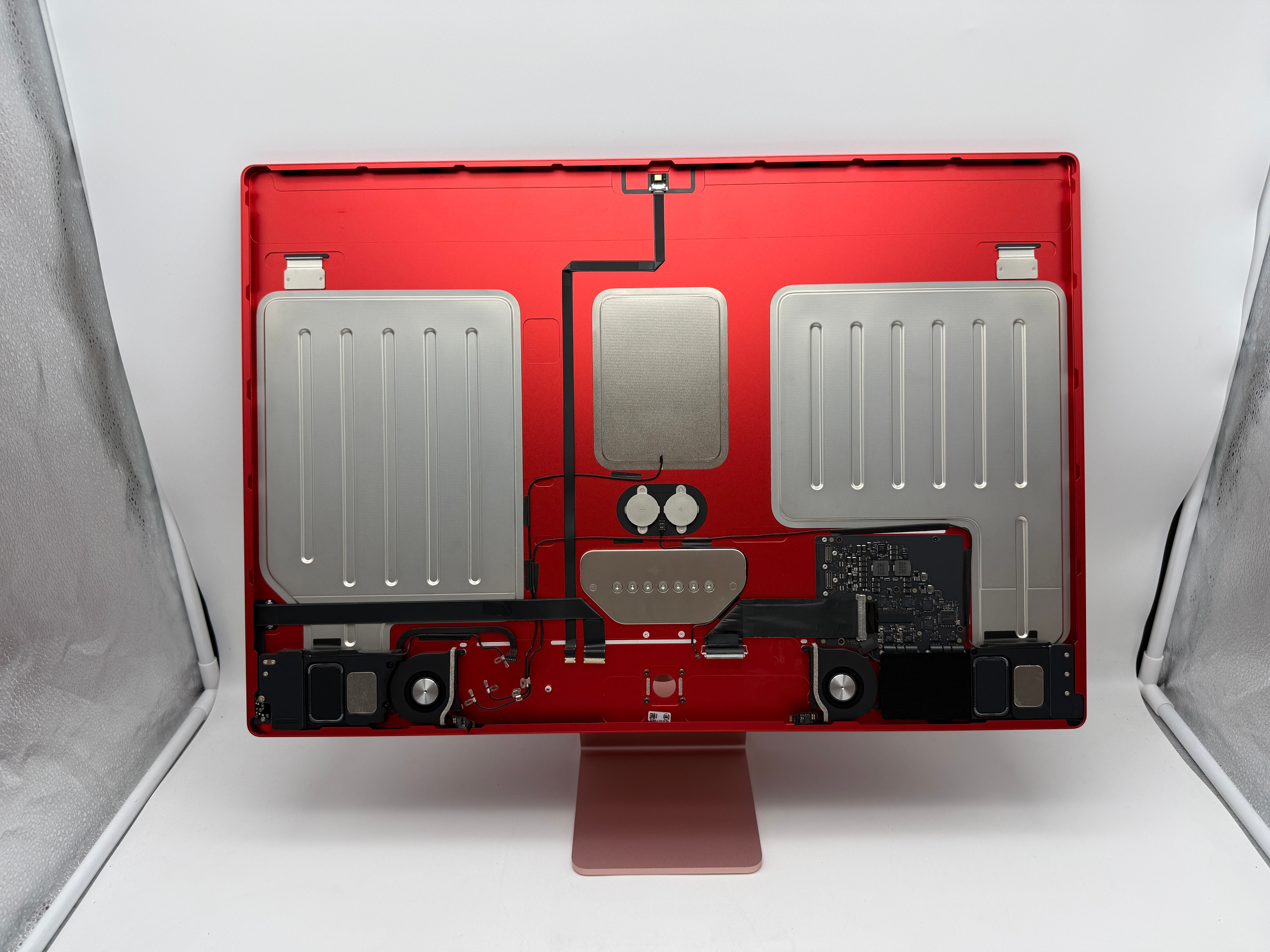 Apple iMac 24" 2021 A2439  Gehäuse Standfuß Lautsprecher Lüfter Rot #PSG27
