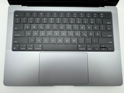 Macbook Pro 14" A2442 2021 M1 Pro 32GB 1TB 16C Spacegrau MwSt. #PS343