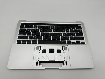 Macbook Pro 13" A2251 2020 Topcase QWERTY Akku Tastatur Silber #T501