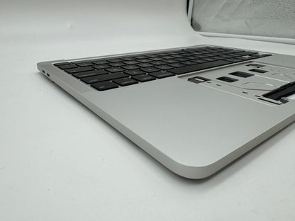 Macbook Pro 13" A2251 2020 Topcase QWERTY Akku Tastatur Silber #T501