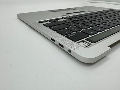 Macbook Pro 13" A2251 2020 Topcase QWERTY Akku Tastatur Silber #T501