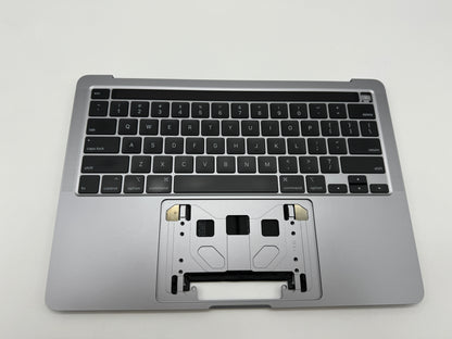 Macbook Pro 13" A2251 2020 Topcase QWERTY Akku Tastatur Grau #T503